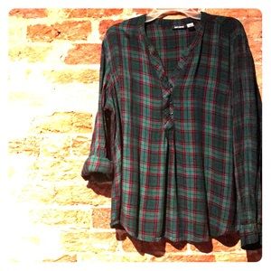 Fun soft plaid top